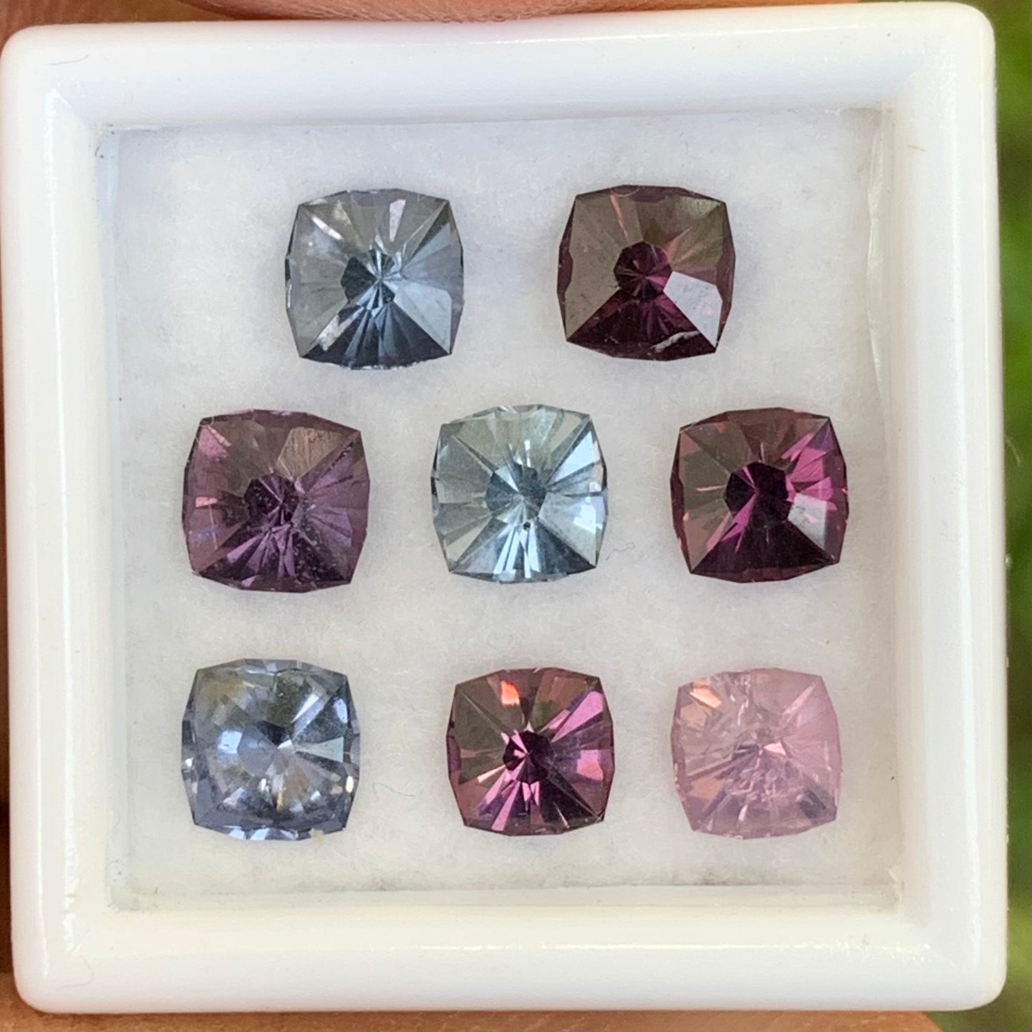 Natural Spinel Signature Flower Cut Loose Gem Parcel of 4.9 Ct / 8 Natural Gemstones For Contemporary Jewelry