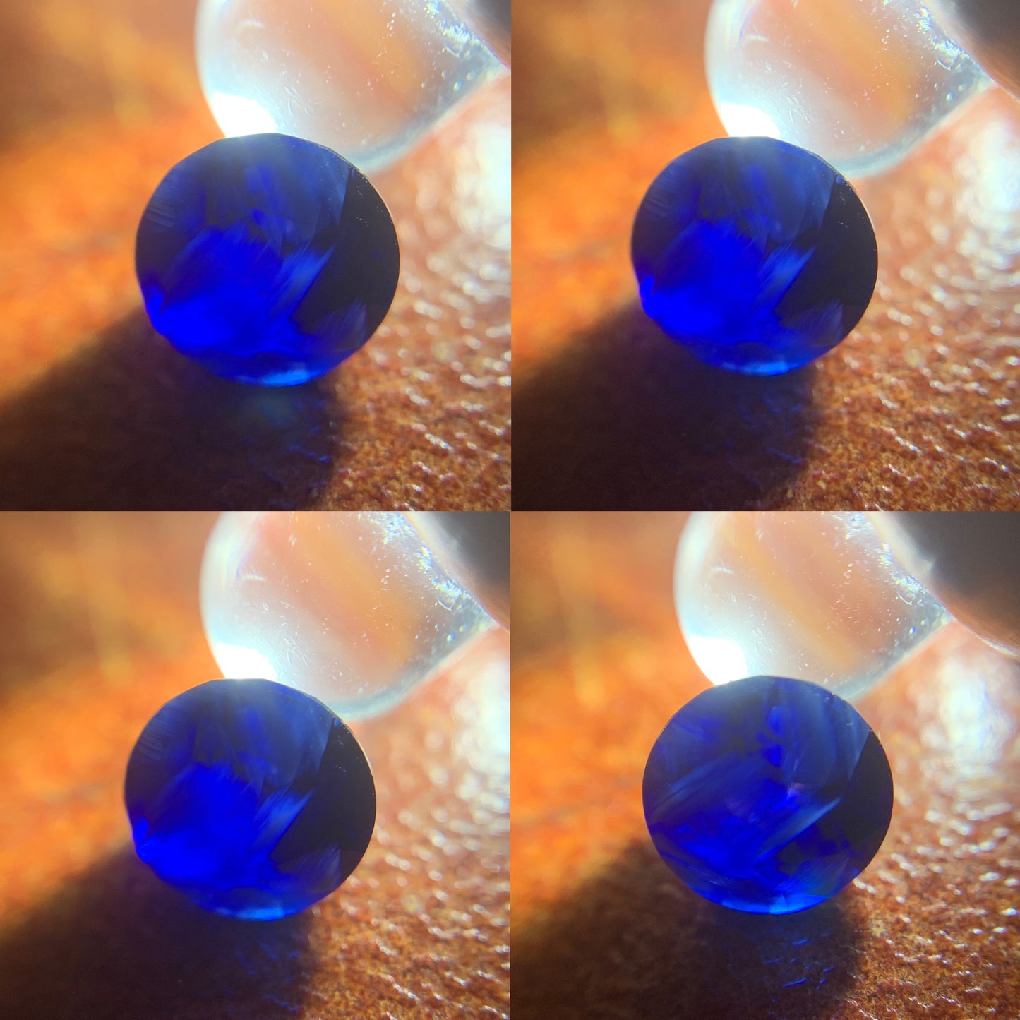 Milky Blue Sapphire 4.6 mm Round 0.55 Ct Natural Loose Gemstone For Jewelry Making