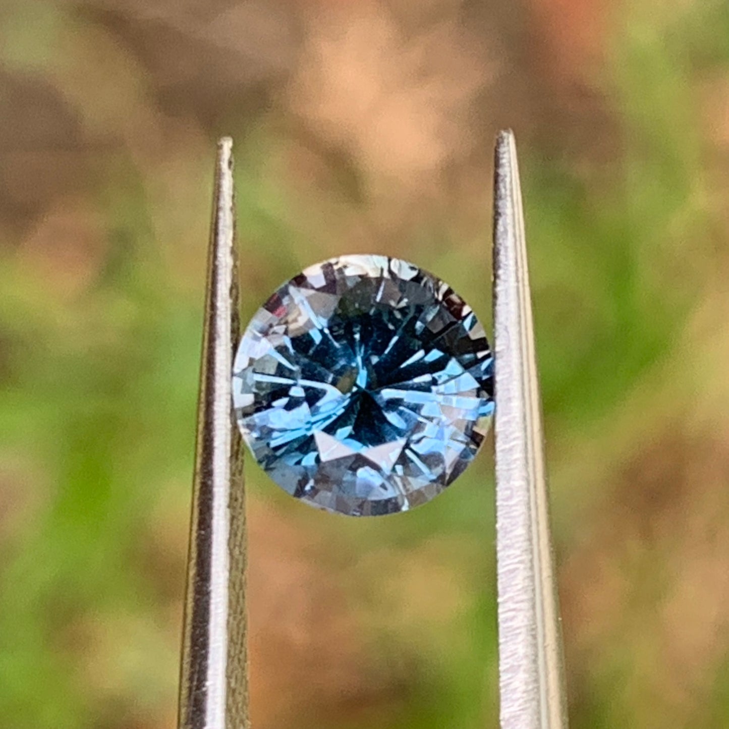 Teal Blue Spinel 6.1 mm Round 1.26 Ct Loose Gemstone For Contemporary Jewelry