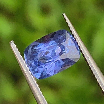 Unheated Blue Sapphire Certified Rectangular Cushion 1.26 Ct Natural Loose Gemstone