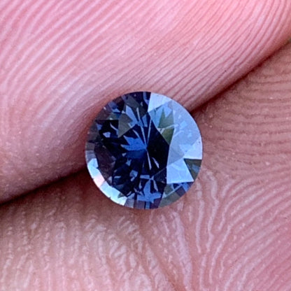 Teal Blue Sapphire 5 mm Round 0.60 Ct Heated Only Natural Loose Gemstone For Jewelry Making 💎✨