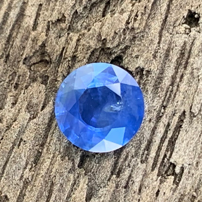 Blue Sapphire 6.2 mm Round Heated Only 1.03 Ct Natural Loose Gemstone