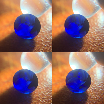 Milky Blue Sapphire Round Cut 0.55 Ct Natural Loose Gemstone For Jewelry Making 💎✨