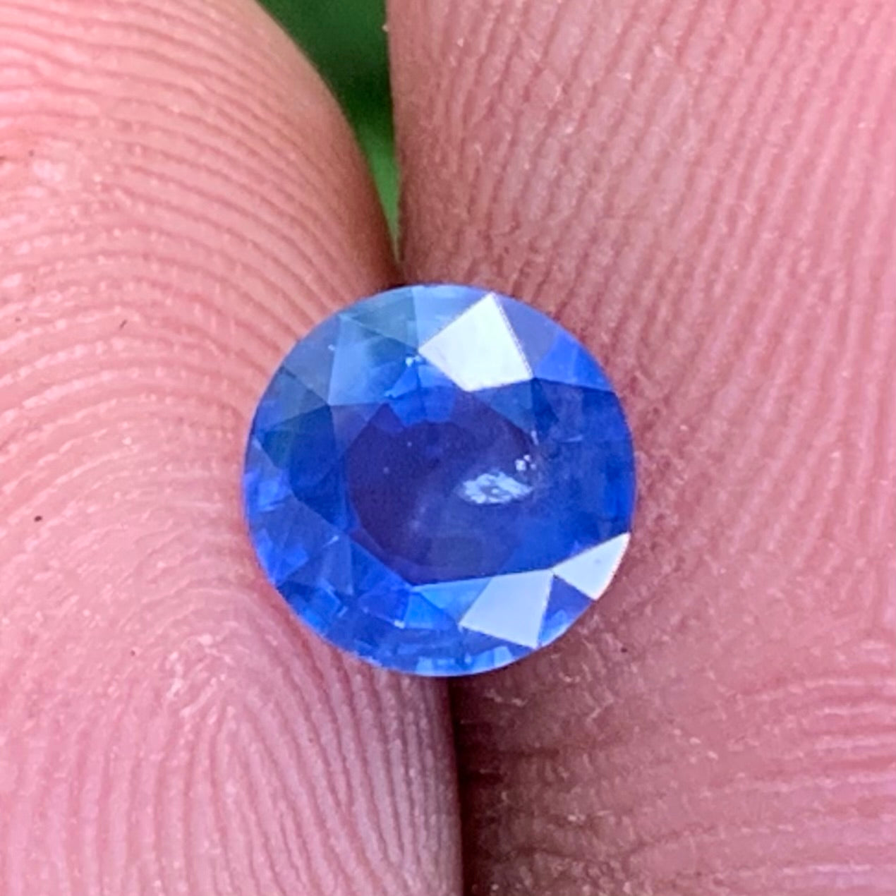 Blue Sapphire 6.2 mm Round Heated Only 1.03 Ct Natural Loose Gemstone