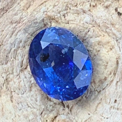 Unheated Blue Sapphire Certified Oval 1.09 Ct Natural Loose Gemstone
