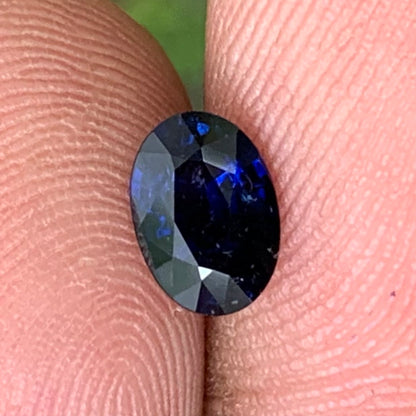 Deep Blue Sapphire Oval 1.10 Ct Heated Only Natural Loose Gemstone For Jewelry Making