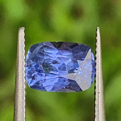 Unheated Blue Sapphire Certified Rectangular Cushion 1.26 Ct Natural Loose Gemstone