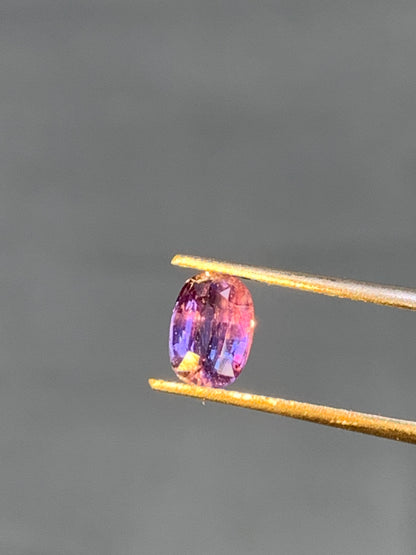 Natural Unheated Color Change Sapphire Rectangular Cushion 1.24 Ct Certified Loose Gemstone From Sri Lanka
