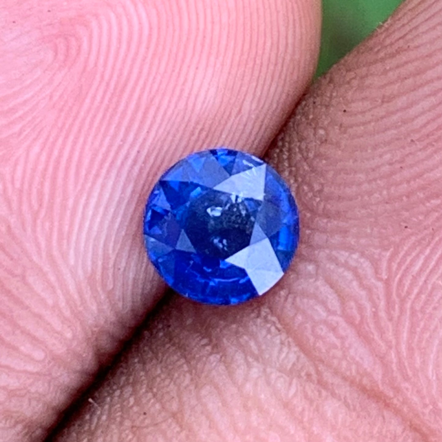 Blue Sapphire Round Cut 0.73 Ct Natural Loose Gemstone For Jewelry Making 💎✨