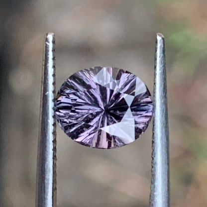 Grayish Purple Spinel Concave Cut Oval 1.6 Ct Loose Gem Stone From Sri Lanka