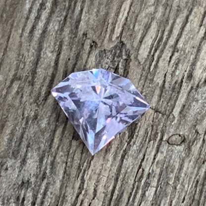 Lavender Spinel Fancy Geometric Shape Modified Trillion 0.9 Ct Natural Loose Gemstone From Sri Lanka