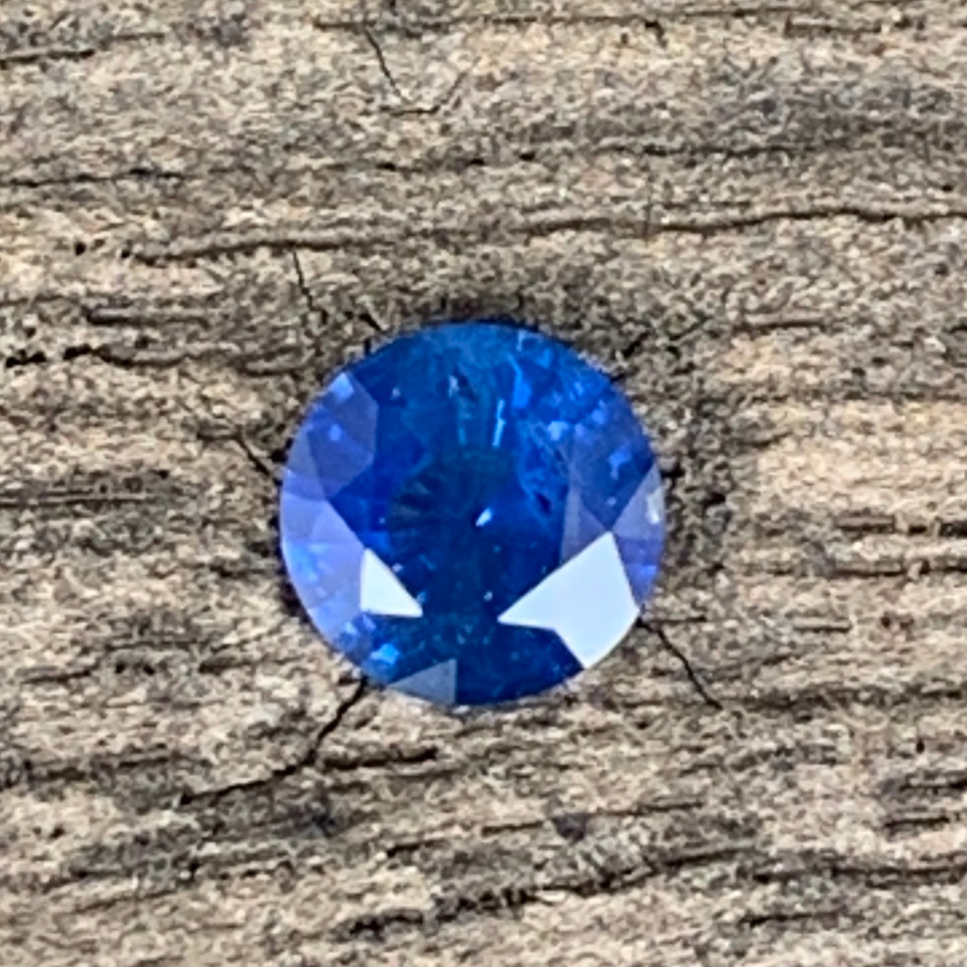 Blue Sapphire 4.8 mm Round 0.55 Ct Natural Loose Gemstone For Jewelry Making