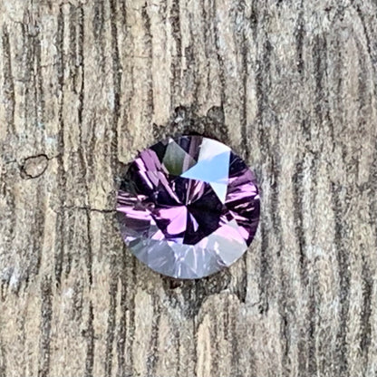 Purple Spinel Concave Cut Round 0.65 Ct Natural Loose Gemstone from Sri Lanka