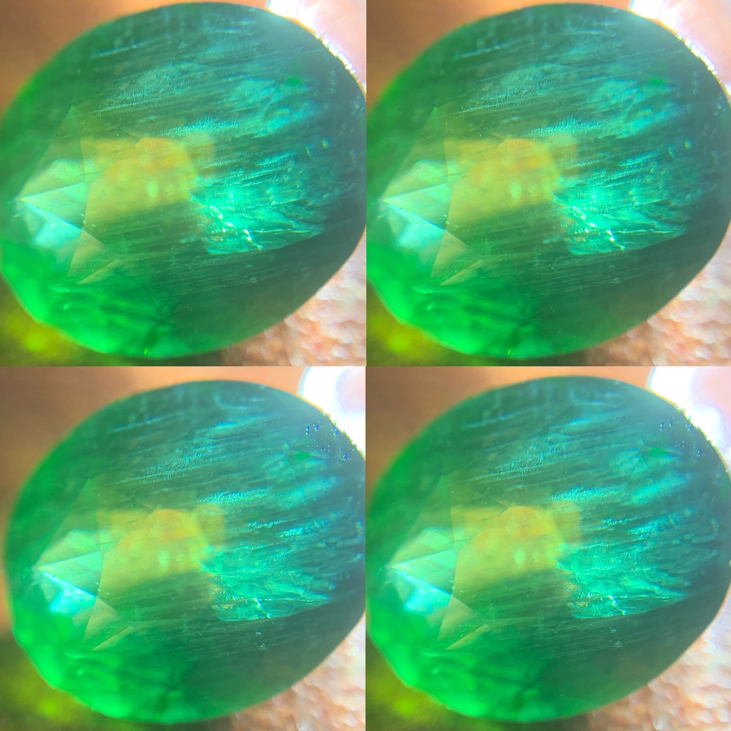 Green Zircon Oval Cut 5 Ct Natural Loose Gemstone For Jewelry Making 💎✨
