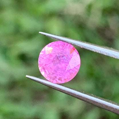 Pink Sapphire 6.4 mm Round 1.40 Ct Heated Only Natural Loose Gemstone For Jewelry Making 💎✨