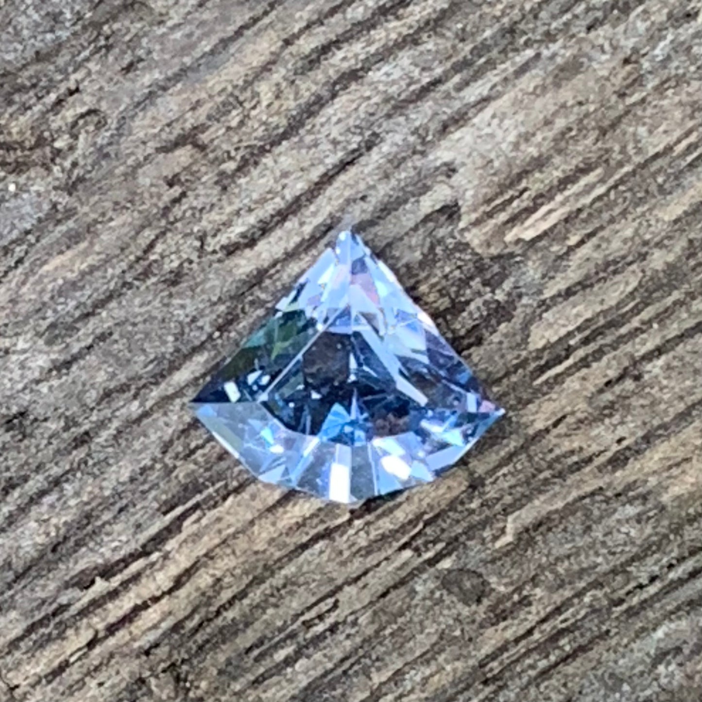 Grayish Blue Spinel 0.95 Ct Trillion Natural Unheated Loose Gemstone from Sri Lanka