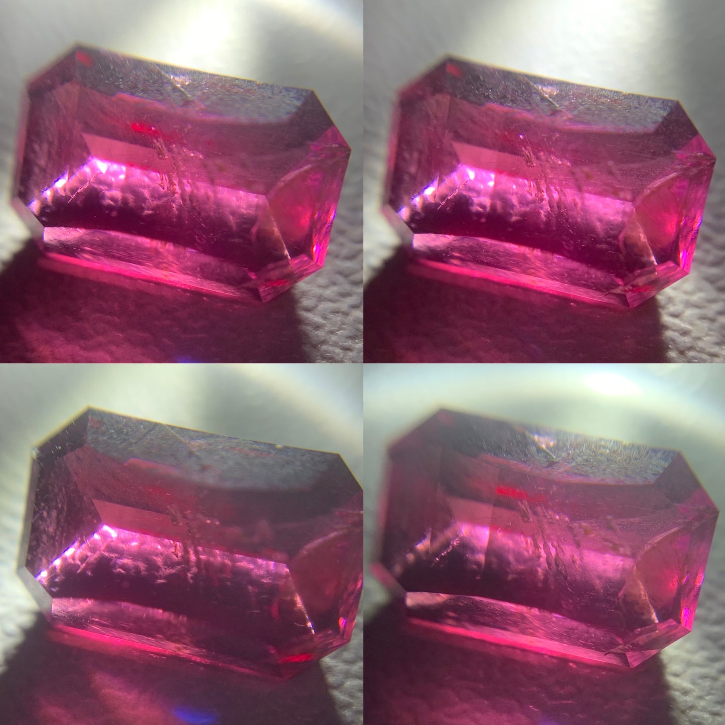 Red Garnet Pixel Cut Octagon 3.55 Ct Natural Unheated Loose Gemstone From Sri Lanka
