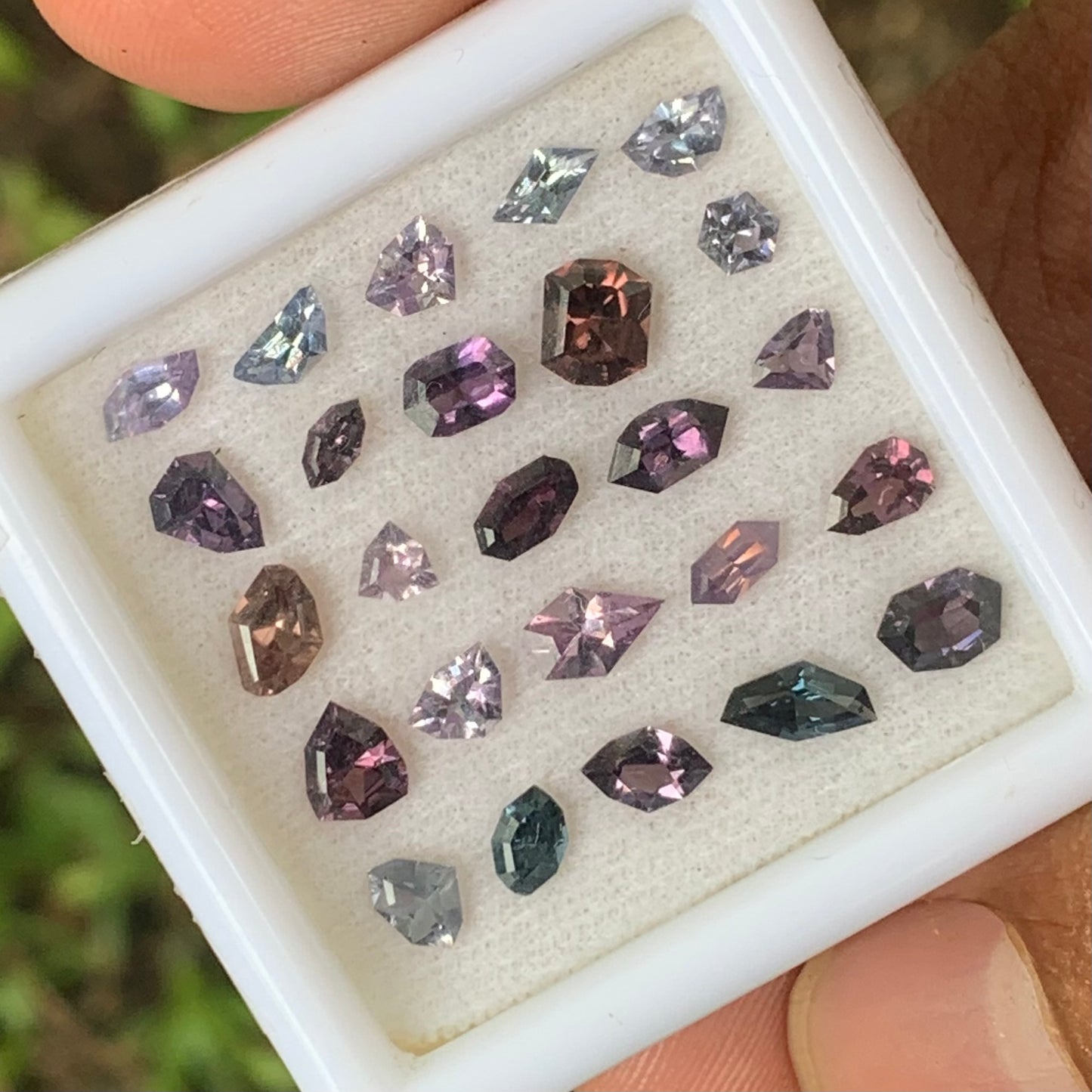 Multicolor Spinel Geometric Shape Natural Loose Gemstone Parcel 5.47 Ct / 25 Gemstones From Sri Lanka