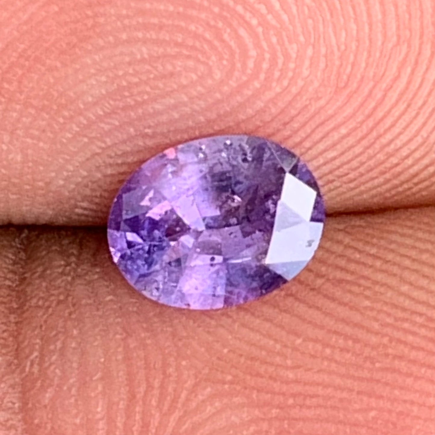 Purple Sapphire Oval Heated Only 0.95 Ct Natural Loose Gemstone for Jewelry Making