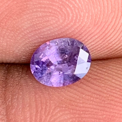 Purple Sapphire Oval Heated Only 0.95 Ct Natural Loose Gemstone for Jewelry Making