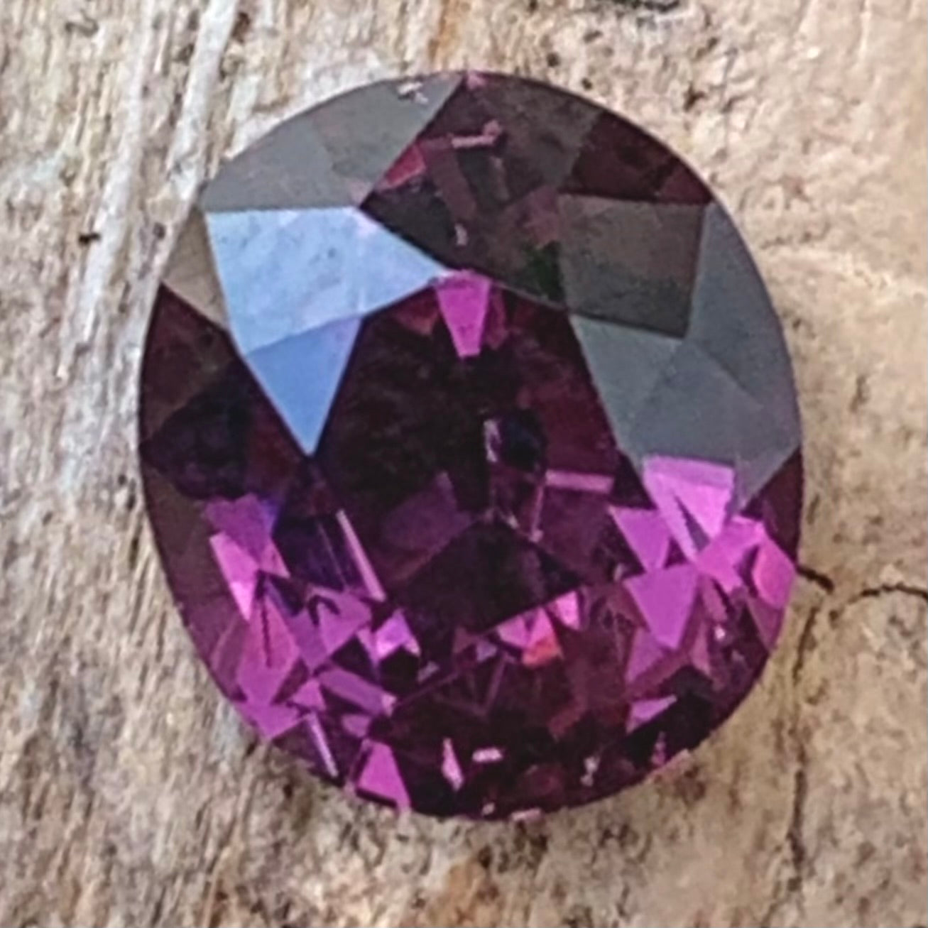 Purplish Pink Spinel Oval 1.55 Ct Natural Loose Gemstone
