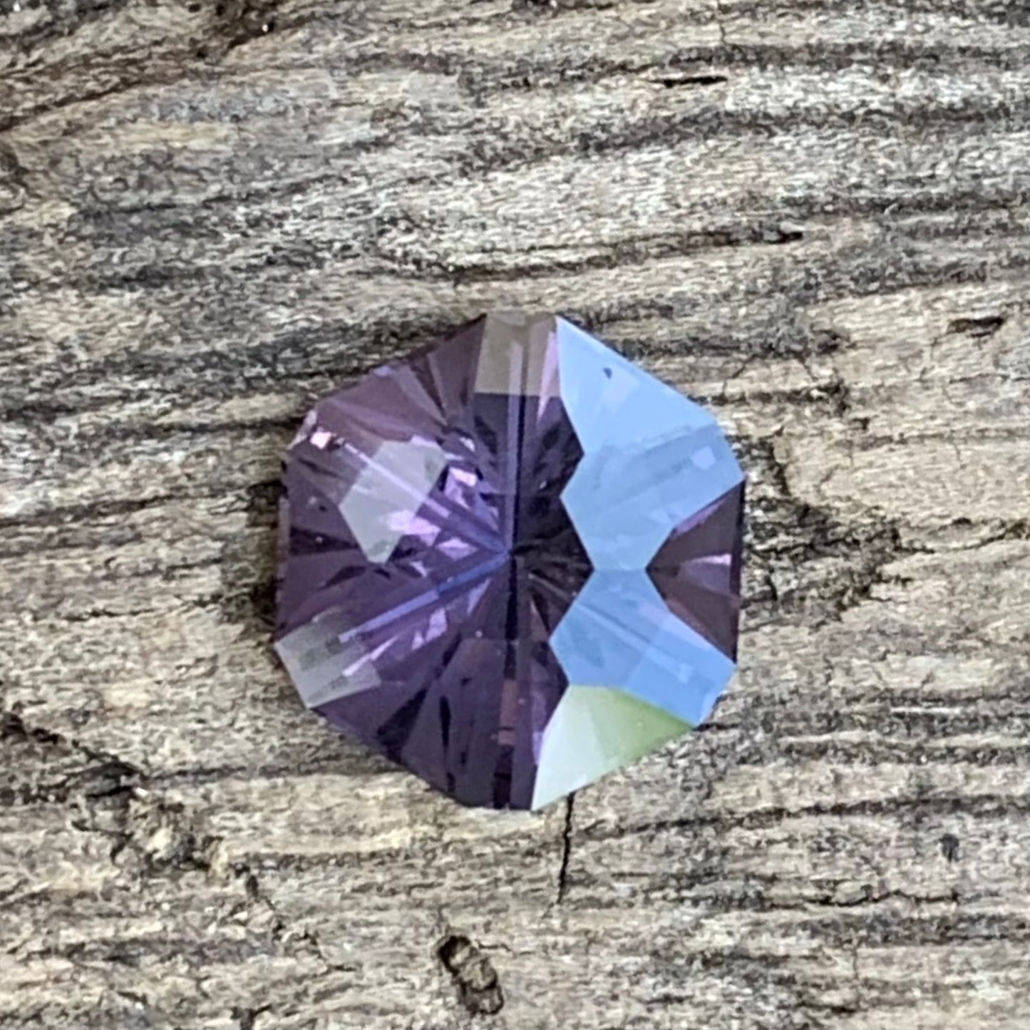 Purple Spinel Creative Cut Hexagon 1 Ct Natural Loose Gemstone from Sri Lanka