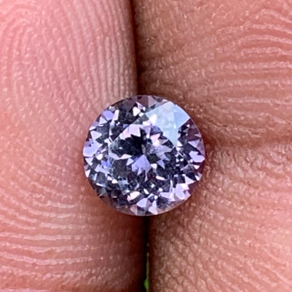 Purple Spinel 5.3 mm Round Fancy Flower Cut 0.65 Ct Loose Gem Stone from Sri Lanka