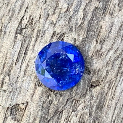 Blue Sapphire 6.3 mm Round Heated Only 1.07 Ct Natural Loose Gemstone