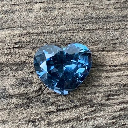 Teal Blue Spinel Heart 1 Ct Natural Loose Gemstone