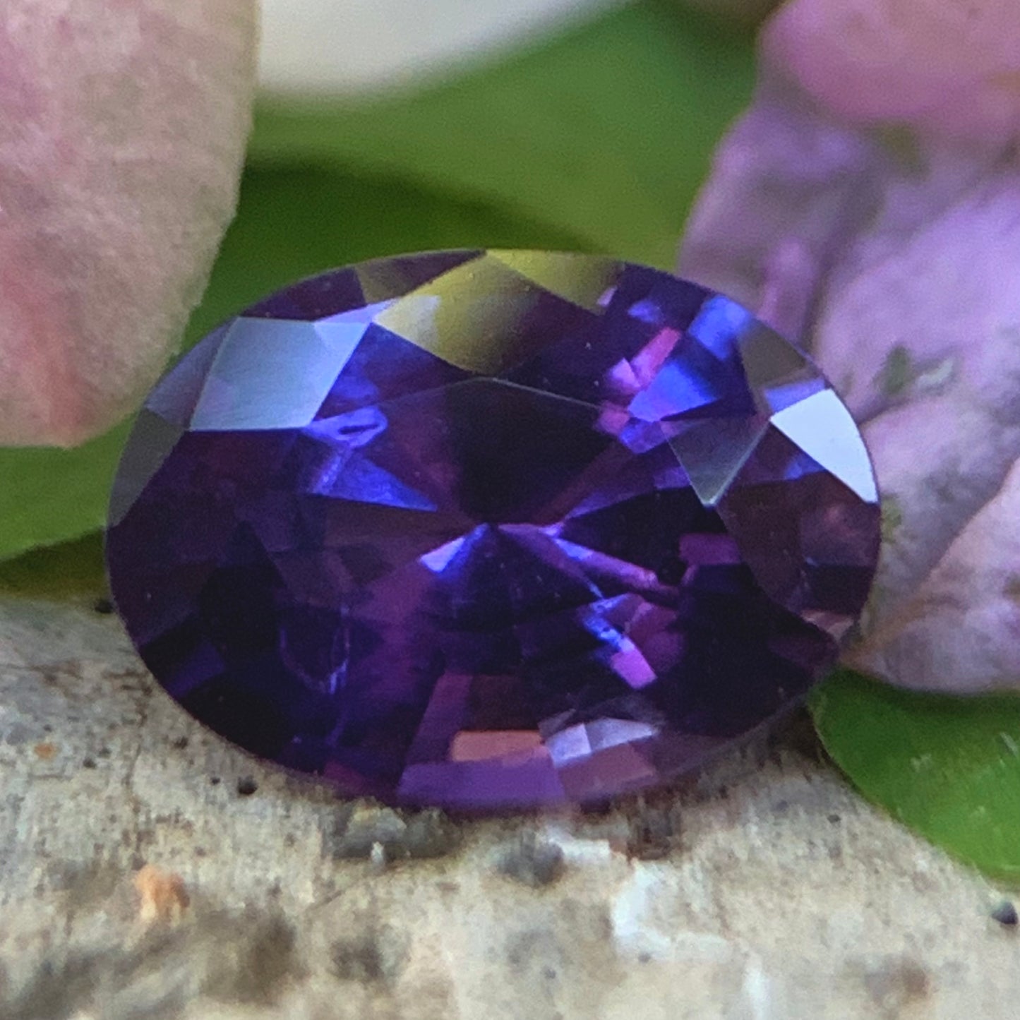 Unheated Lavender Sapphire Certified Oval 1.08 Ct Natural Loose Gemstone