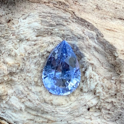 Blue Sapphire Pear 0.84 Ct Natural Loose Gemstone For Jewelry Making