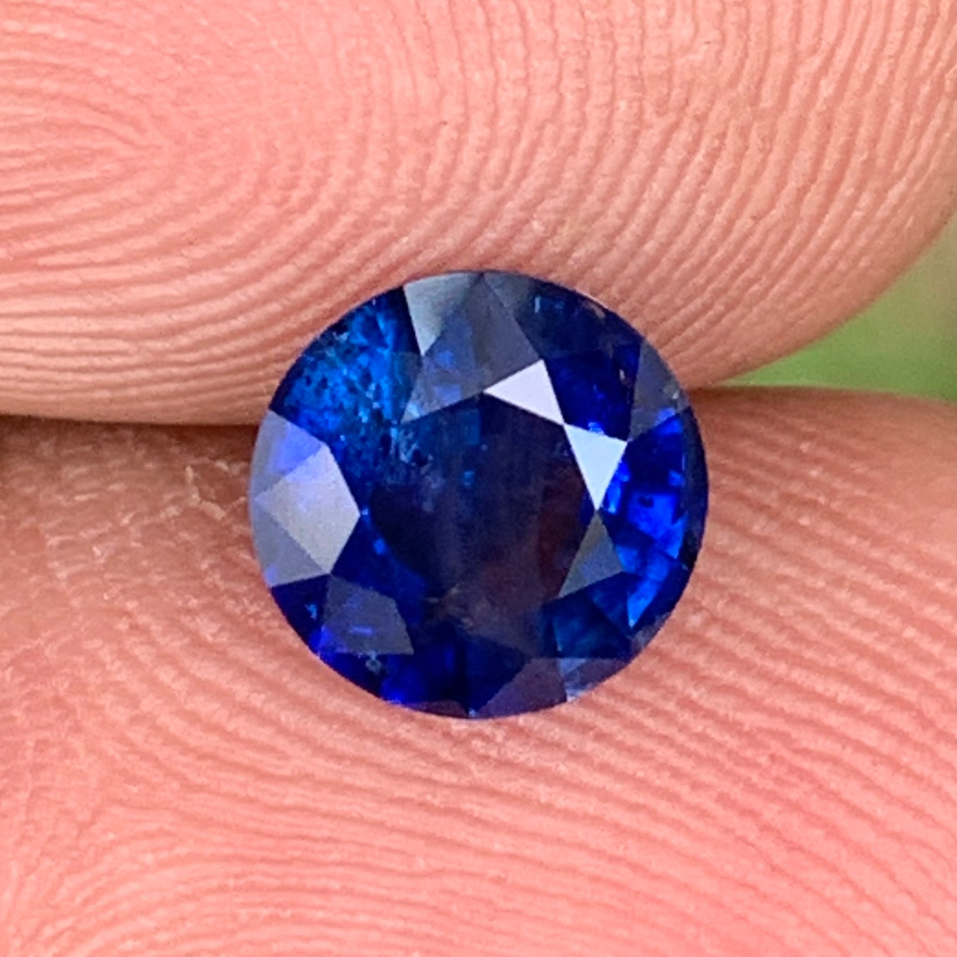Blue Sapphire 7.3 mm Round 1.93 Ct Natural Loose Gemstone For Jewelry Making