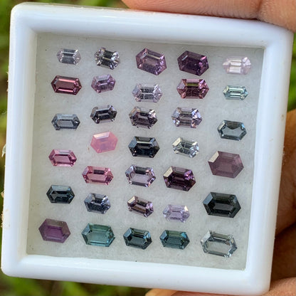 Spinel Elongated Hexagon Parcel 6.45 Ct / 33 Natural Loose Gemstones From Sri Lanka
