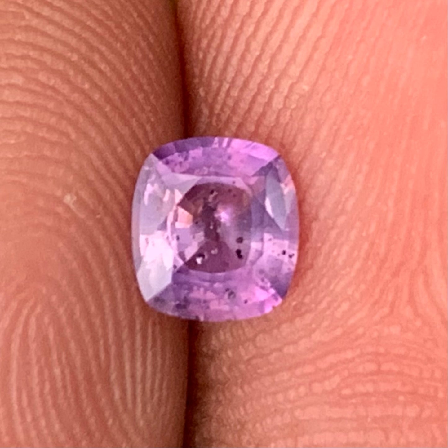 Purple Sapphire Cushion 0.64 Ct Heated Only Natural Loose Gemstone