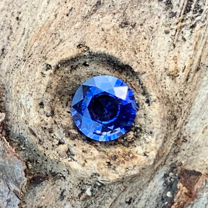 Blue Sapphire 5.2 mm Round 0.59 Ct Heated Only Natural Loose Gemstone For Jewelry Making 💎✨