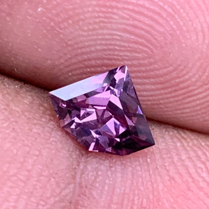 Purple Spinel Geometric Shape Shield 1.01 Ct Natural Loose Gemstone for Jewelry Making
