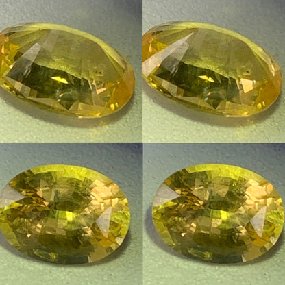 Yellow Sapphire Certified Oval Heated Only 1.62 Ct Natural Loose Gemstone for Jewelry Making