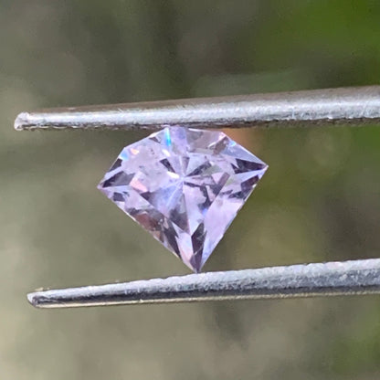 Lavender Spinel Fancy Geometric Shape Modified Trillion 0.9 Ct Natural Loose Gemstone From Sri Lanka