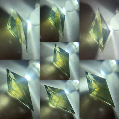 Deep Green Zircon Kite 2.5 Ct Loose Gemstone from Sri Lanka