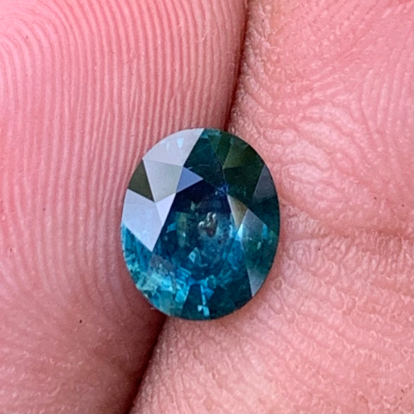 Teal Blue Sapphire Oval 0.98 Ct Natural Loose Gemstone For Jewelry Making 💎✨