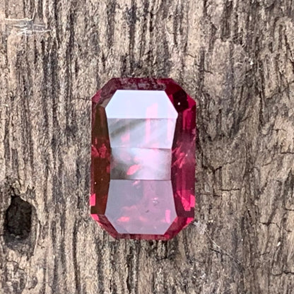 Red Garnet Pixel Cut Octagon 3.55 Ct Natural Unheated Loose Gemstone From Sri Lanka