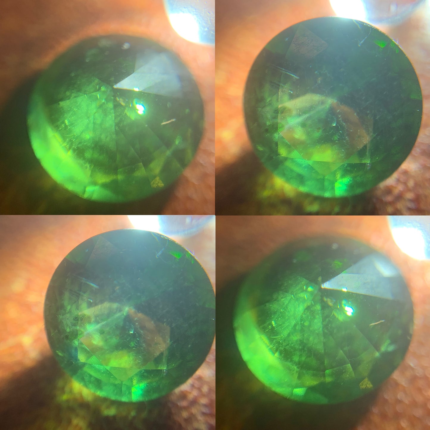 Green Zircon 7.4 mm Round 1.74 Ct Natural Loose Gemstone