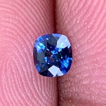 Blue Sapphire Rectangular Cushion 0.34 Ct Heated Only Natural Loose Gemstone For Jewelry Making