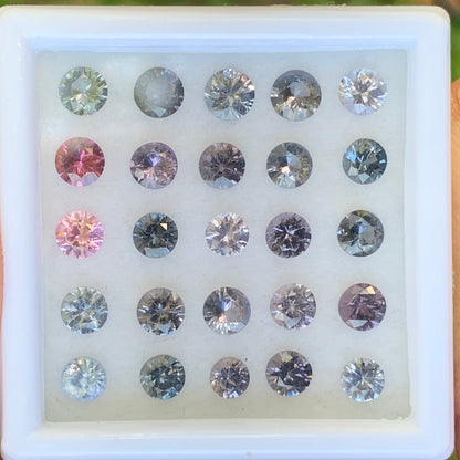 Natural Spinel Round Loose Gem Parcel of 6.58 Ct / 25 Natural Gemstones For Contemporary Jewelry