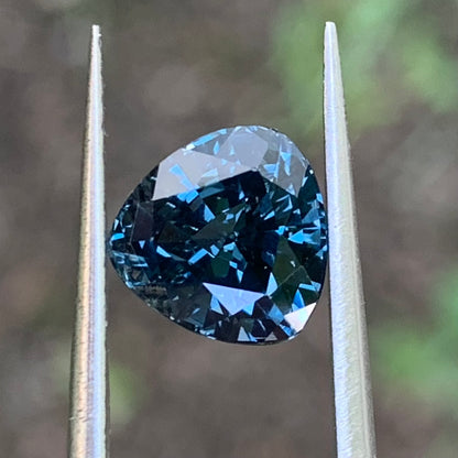 Teal Blue Spinel Trillion 2.40 Ct Natural Loose Gemstone From Sri Lanka
