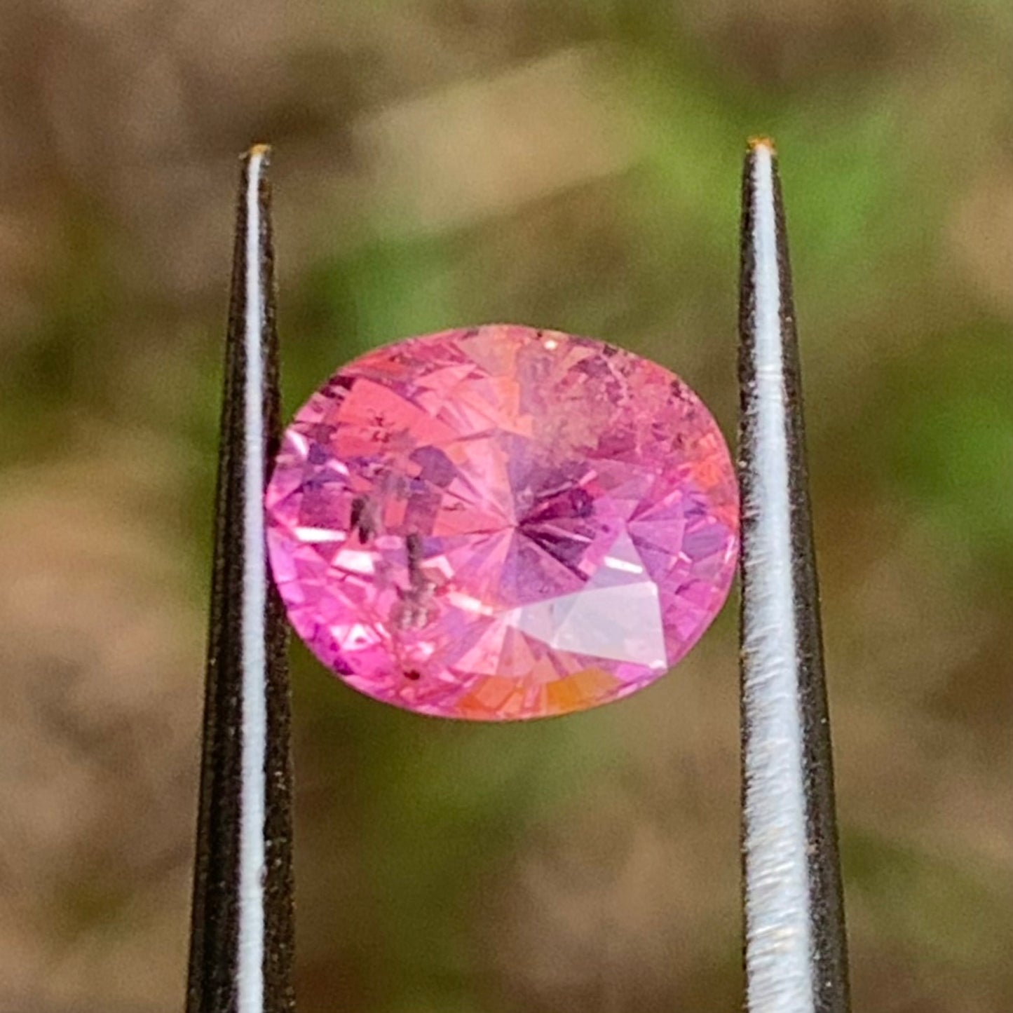 Unheated Padparadscha Sapphire Oval 1.45 Ct Natural Loose Gemstone