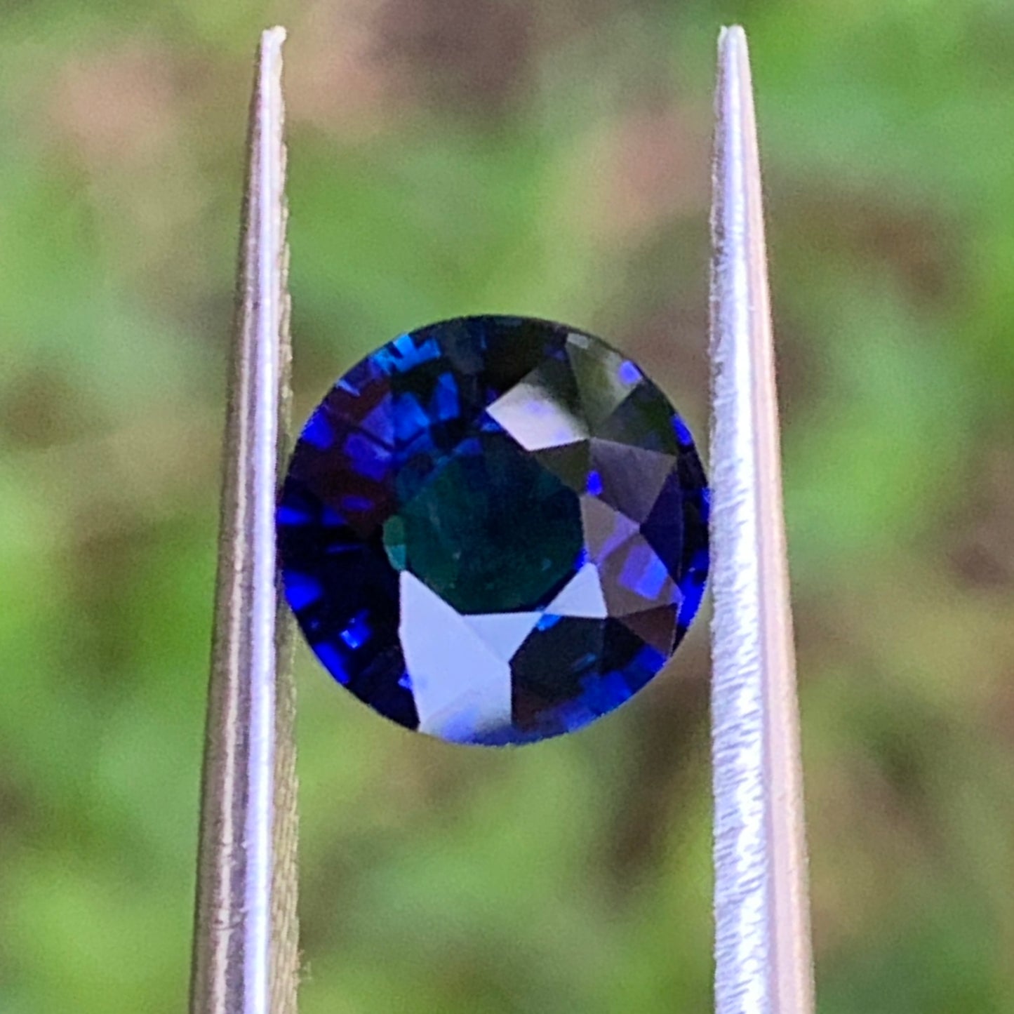 Blue Sapphire 6.7 mm Round Heated Only 1.35 Ct Natural Loose Gemstone for Jewelry Making