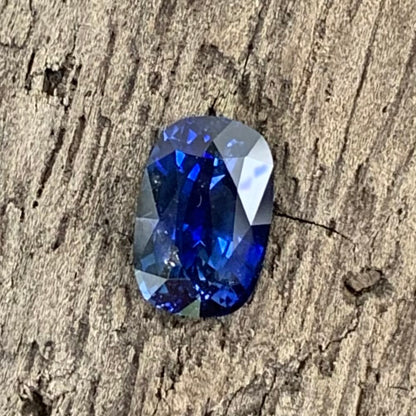 Blue Sapphire Rectangular Cushion 0.9 Ct Heated Only Natural Loose Gemstone For Jewelry Making