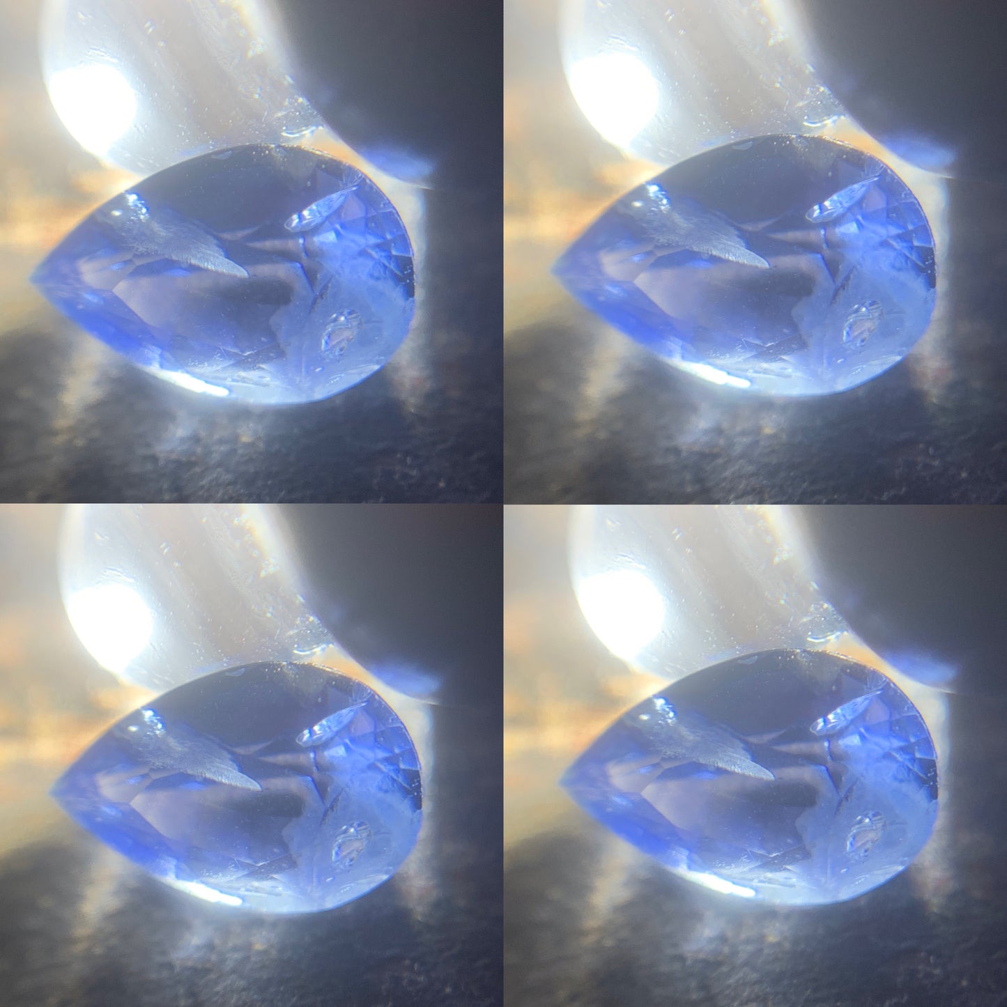 Blue Sapphire Pear 0.61 Ct Natural Loose Gemstone For Jewelry Making