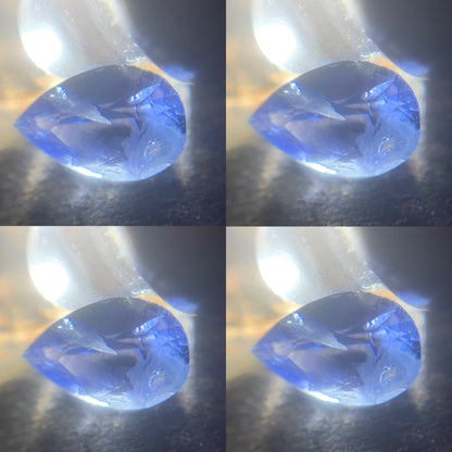 Blue Sapphire Pear 0.61 Ct Natural Loose Gemstone For Jewelry Making